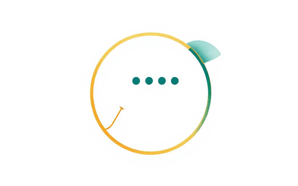 Minimal illustration of Claude, Anthropic's AI assistant, as a conversational speech-bubble figure
